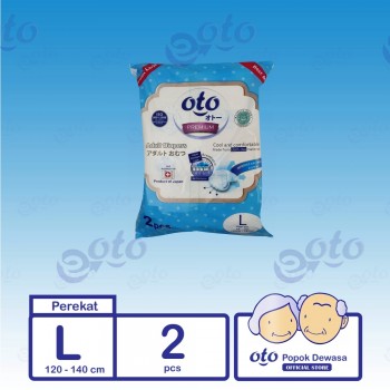 OTO Diapers for Adult / Popok Dewasa Premium model Perekat ukuran L 2 pcs