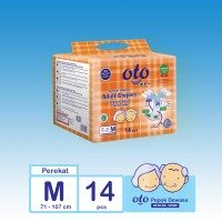 OTO Diapers Adult / Popok Dewasa model Perekat ukuran M - isi 14 pcs