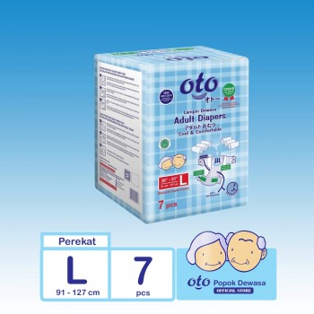 OTO Diapers Adult / Popok Dewasa model Perekat ukuran L - isi 7 pcs