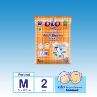 OTO Diapers Adult / Popok Dewasa model Perekat ukuran M 2 pcs