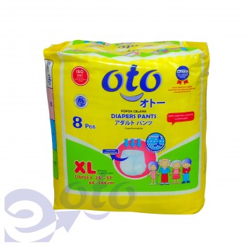 OTO Diapers Adult Pants / Popok Dewasa model Celana uk XL - isi 8 pcs