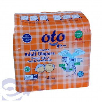 OTO Diapers Adult / Popok Dewasa model Perekat ukuran M - isi 14 pcs