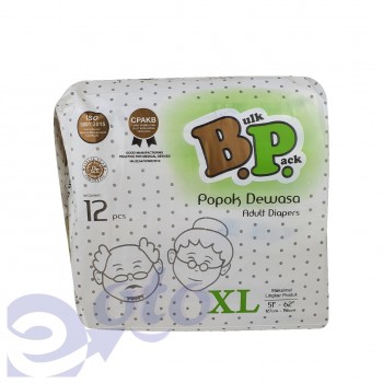 BP Adult Diapers / Popok Dewasa model Lem Perekat ukuran XL - isi 12 pcs