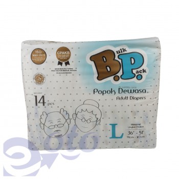BP Adult Diapers / Popok Dewasa model Lem Perekat ukuran L - isi 14