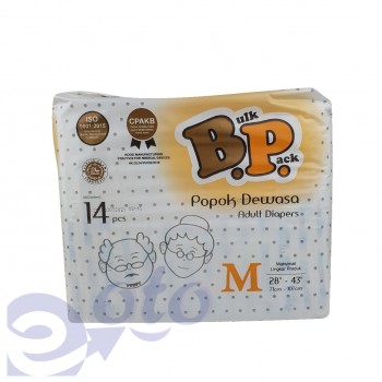 BP Adult Diapers / Popok Dewasa model Lem Perekat ukuran M - isi 14