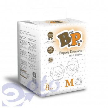 BP Adult Diapers / Popok Dewasa model Lem Perekat ukuran M - isi 8 BP Adult Diapers / Popok Dewasa model Lem Perekat ukuran M - isi 8