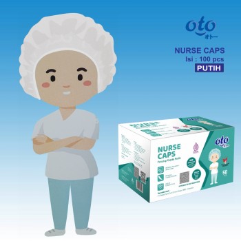 OTO Nurse Caps Hair Net / Pelindung Rambut - 50pcs