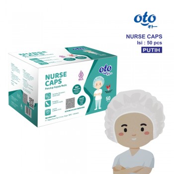 OTO Nurse Caps Hair Net / Pelindung Rambut - 50pcs