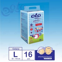 OTO Diapers PANTS / Popok Dewasa model Celana ukuran L - isi 16 pcs