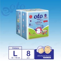 OTO Diapers Adult Pants / Popok Dewasa model Celana Uk L - isi 8 pcs