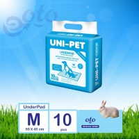 UNIPET Underpad Perlak Alas Kandang Hewan Peliharaan uk 60 x 45 cm 10pcs
