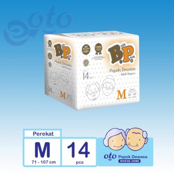 BP Adult Diapers / Popok Dewasa model Lem Perekat ukuran M - isi 14