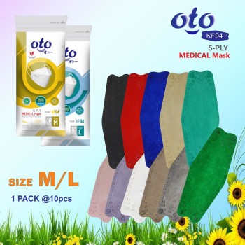 OTO Masker Medis KF94 5Ply Earloop Medical Mask 5 lapis isi 10 pcs