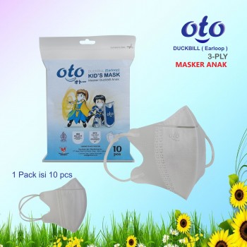 OTO Masker Kid Duckbill Anak 3 ply isi 10 Pcs - 1pack