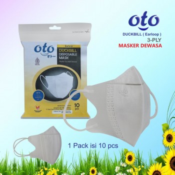 OTO Masker Duckbill 3ply Dewasa isi 10 Pcs - 1pack