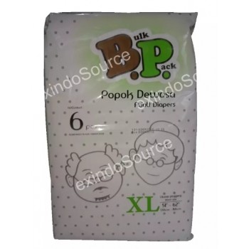 BP Adult Diapers / Popok Dewasa model Lem Perekat ukuran XL - isi 6 pcs